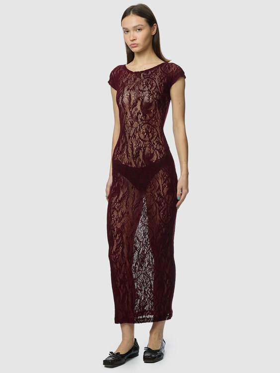 Plein Sud Lace Maxi Dress 