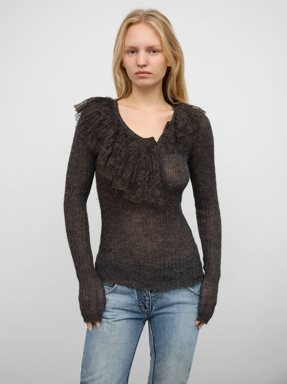 Gaultier Lace Collar Jumper 